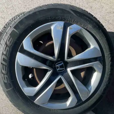 Selling used Kumho sense tires, size 205/55R16 91H, It's in used condition, but still has some life...