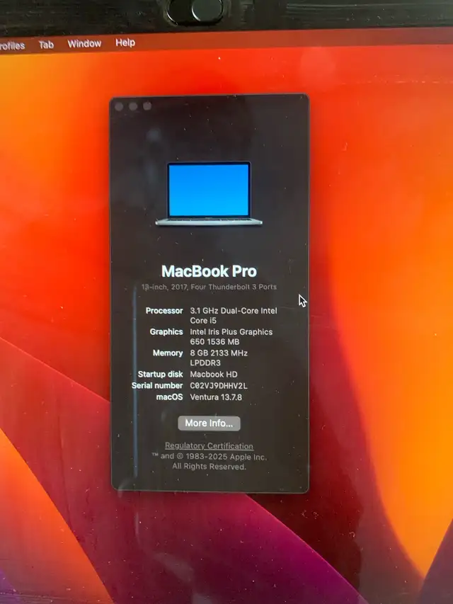 MacBook Pro 2017 13inch in Laptops in Edmonton - Image 6