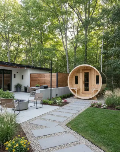 Enjoy the benefits of a traditional sauna in your own backyard. Our saunas are locally handcrafted u...