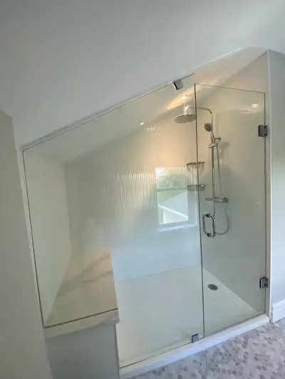 FRAMELESS SHOWER GLASS ENCLOSURES SHOWER DOORS GLASS PARTITIONS, View more