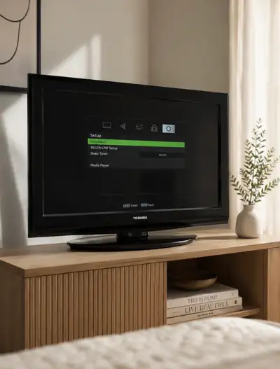 toshiba 32” LED tv, View more