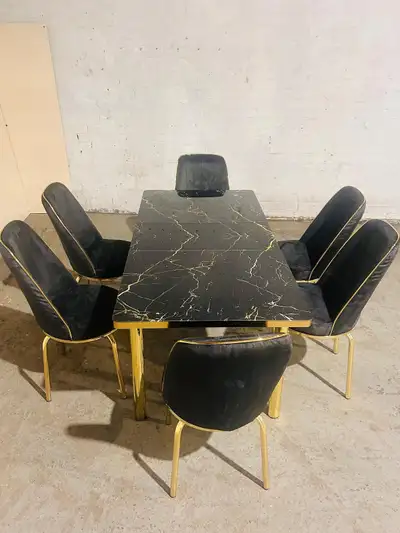 Modern Wooden Dining Table & Chair Set, View more