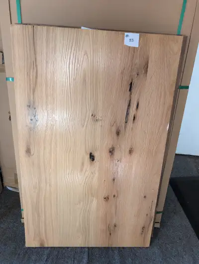 (UNBOXED) Oak Veneer Table / Tabletop 48” x 30”, View more