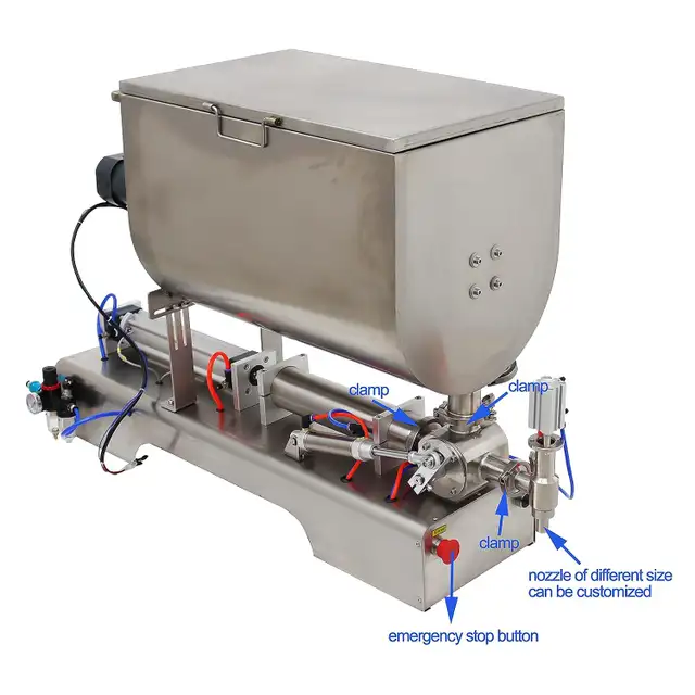 100-1000ml Paste Mixing Filling Machine w/Big Hopper 160420 in Other in City of Toronto - Image 5