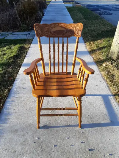 Two Wooden Captain's Chairs, View more