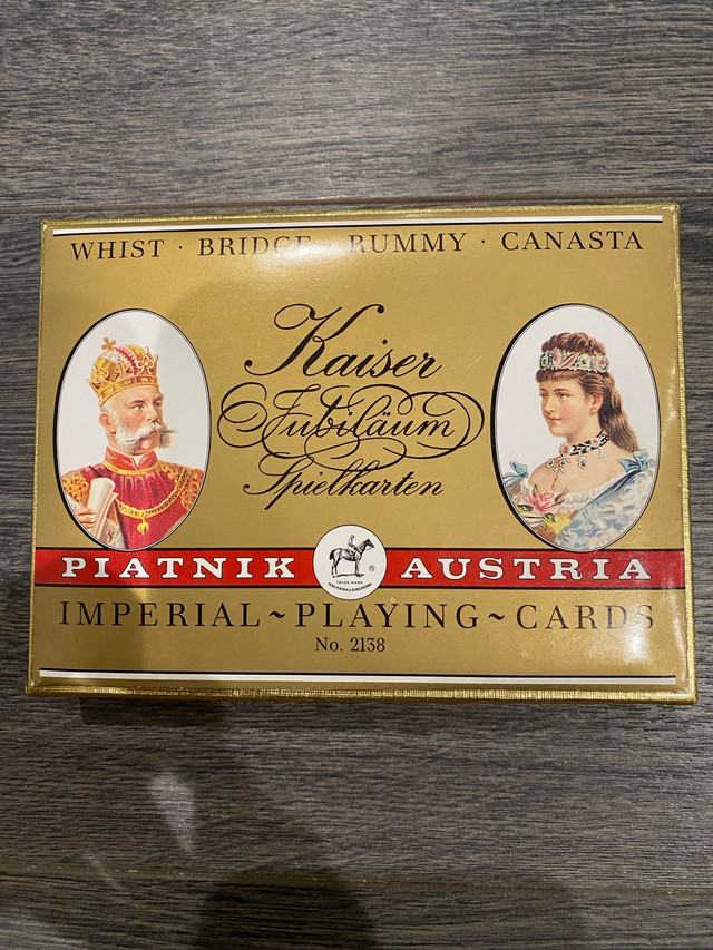 New Vintage Piatnik Austria Imperial Playing Cards in Arts & Collectibles in Markham / York Region