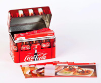 Coke Tin with Recipe Cards Inside (NEW sealed)