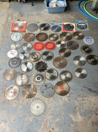 A lot of 38 circular saw blades ,will sell as lot or individual