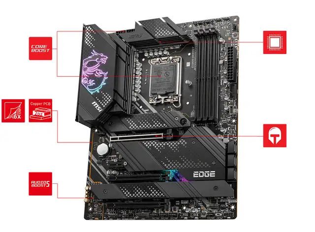 MSI MPG Z690 Edge WiFi Motherboard - Open Box in System Components in New Glasgow - Image 2