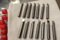 Solid Carbide Boring Bars ( 12 Left at 3/8") & (14 left at 1/4")
