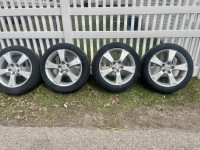  Four- 205 50Z R17  A/S tires on Mazda 3 rims 