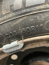 205/60R16 Winter tires on steel rims for 2022 Kona