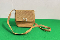 Ladies Handmade Fabric Side Bag, Kniting Bag, Woman's Handbag, W