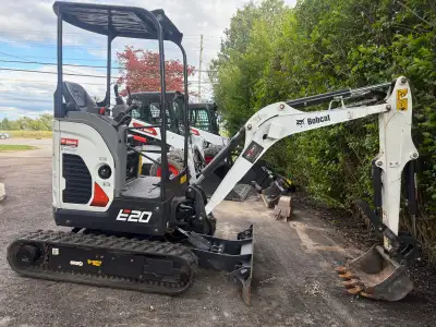 E20 is available for rent starting at $249 per day. Kc 70 $199 .comes with thumb, retractable tracks...