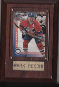 Carte Plaque Murale Mark Recchi - Canadien