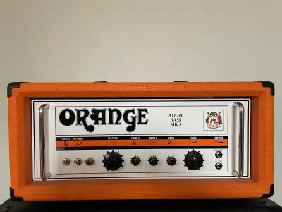 Unique, One-Of-A Kind Hand Wired Orange AD 200 MK 3 Bass Head, View more