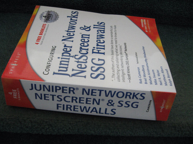 Book Configuring Juniper Networks Netscreen and SSG Firewalls dans Essais et biographies  à Ouest de l’Île - Image 2