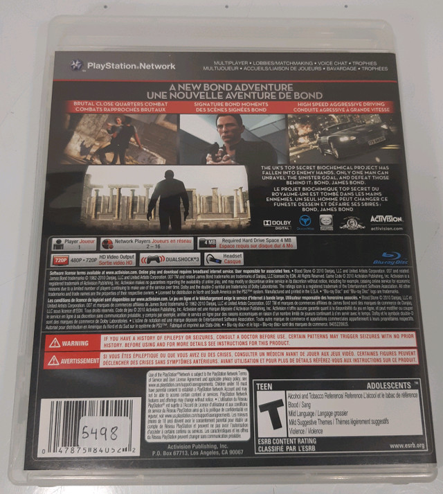007 Blood Stone for PS3 in Other in Barrie - Image 2