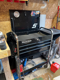 Snap on blue point tool cart