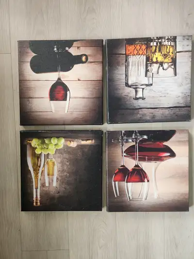 Beautiful set of 4 kitchen wall art, View more