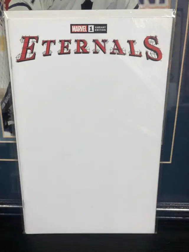 Marvel Eternals #1 blank cover variant 2021 NM in Comics & Graphic Novels in Winnipeg - Image 2
