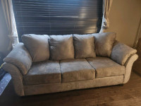 Grey 3 seater sofa and loveseat