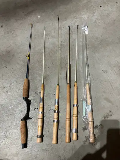 Vintage Ice Fishing Rods , View more