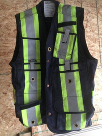 Construction vest 4" reflective tape new