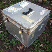 Aluminum travel cargo box 17 x 17 x 14"H