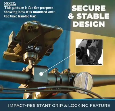 NEW-360 Rotation/anti shock phone mount with handle bar clamp., View more