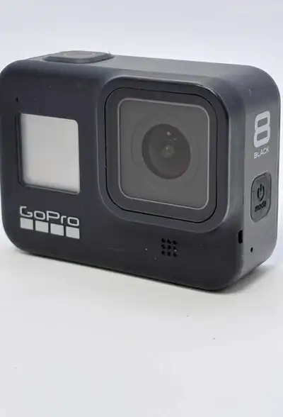 Capture all your adventures in stunning detail with this pre-loved GoPro HERO8 Black, featuring 4K U...