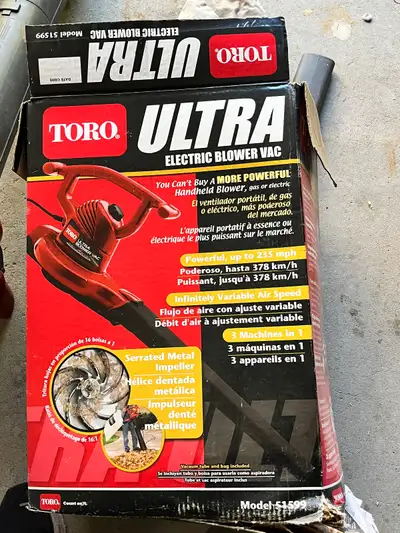 Toro Electric blower vac, View more