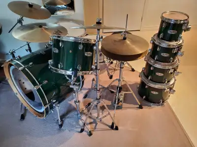 Mapex "PRO M" BASS Drum 24"x18" Gorgeous Lacquered Emerald Green, View more