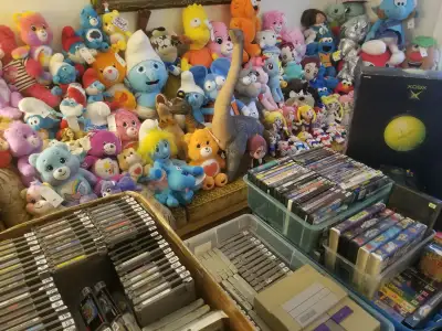 Toys, collectibles, and video games for sale individually, View more