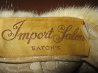 Ripped vintage Eaton's fur hat, small