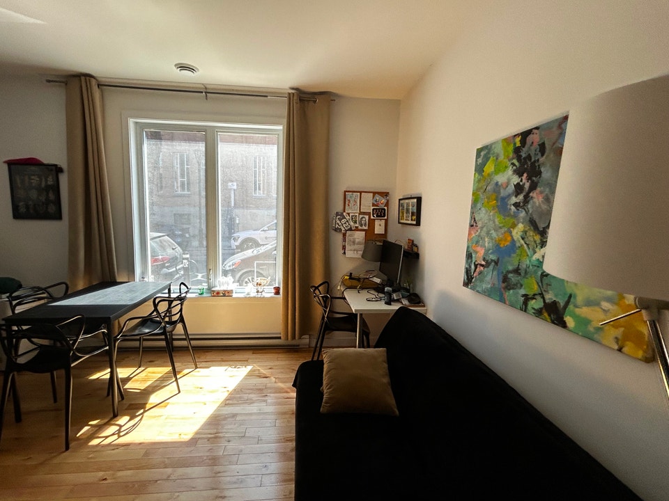 3 ½ meublé face au métro Joliette – Terrasse sur le toit 2