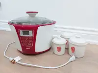 Tonze Electric Digital Stew (stainless steel) + 3 ceramic pots