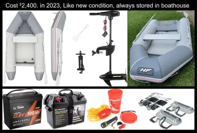 This Hydro-Force Dinghy is 2.1m and holds 2 adults. It is a 2023 model, in like new condition. No le...
