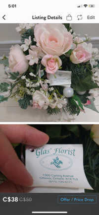 New with tags Flower arrangement from Florist 