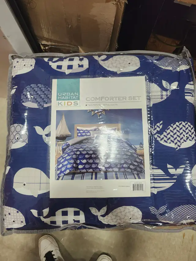 Home Essence Kids Theo Whale Printed Cotton Comforter in Bedding in Mississauga / Peel Region - Image 6