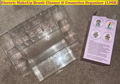 Electric MakeUp Brush Cleaner & Cosmetics Organizer (LNIB), View more