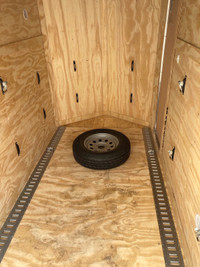 2024 Titanium Vnose 5x8 enclosed cargo trailer 