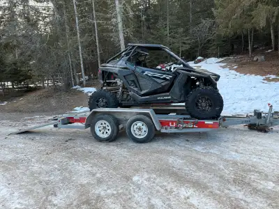 2022 rzr pro xp 1000 turbo has about 3000km can’t recall exactly. Stock besides Bluetooth speaker an...