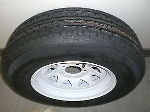 ST205/75 R14 - 14" TRAILER TIRES on WHITE RIMS  - CLENTEC in RV & Camper Parts & Accessories in Oakville / Halton Region