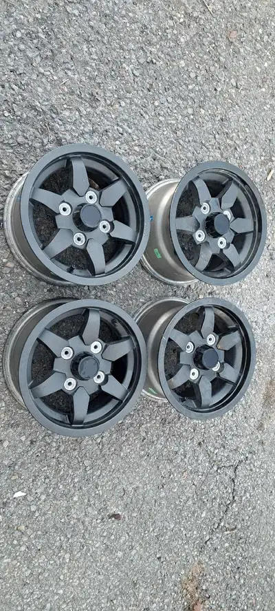 Barely Used OEM Kawasaki Rims for Brute Force 750 4x4I at Goob's Used Powersports. Only used for 200...
