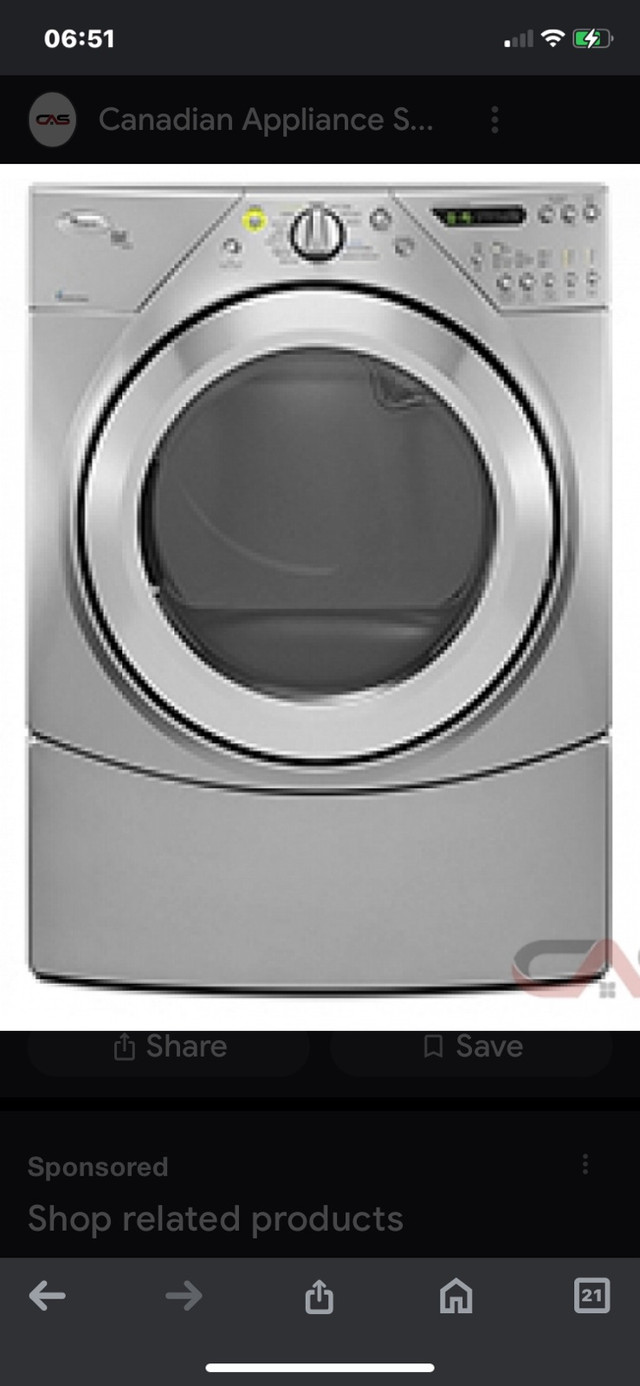 older whirlpool duet dryer parts in Washers & Dryers in Thunder Bay