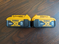 batteries dewalt 20 v 5 amp