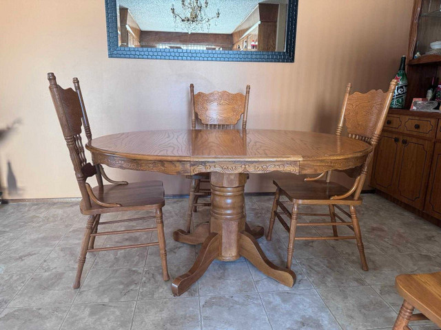 Dining table and 4 chairs.  in Dining Tables & Sets in Strathcona County