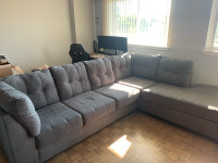 NEWTON SECTIONAL SOFA ( GREY) - CHAISE FACING RIGHT