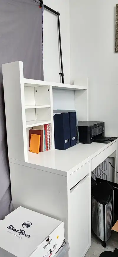 IKEA Micke desk with hutch, View more